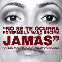 Ante el maltrtador. Tolerancia cero.